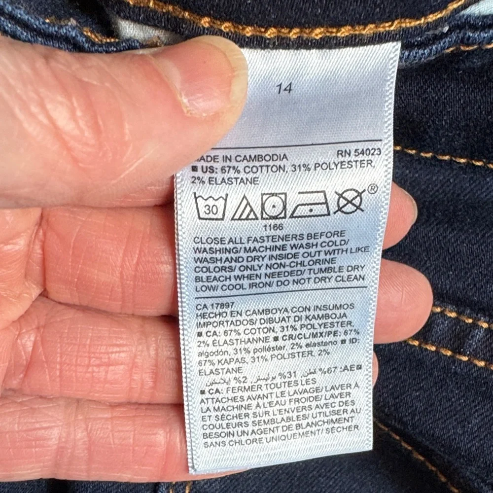 Old Navy Women's Dark Navy Straight-Leg Jeans - Picture 3 of 8